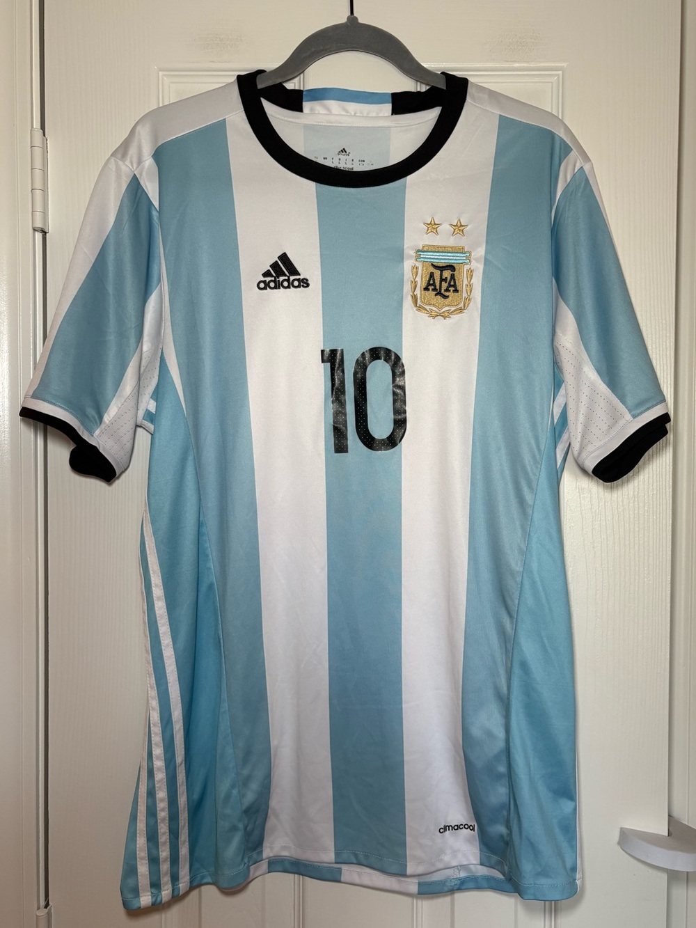 Adidas Argentina Messi #10 2011 Home Soccer Jersey Men’s L